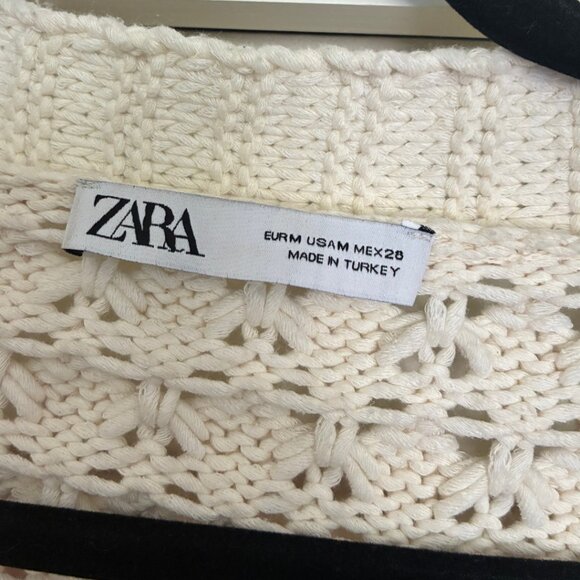 Zara Cream Cardigan with Pastel Clouds - Picture 3 of 3